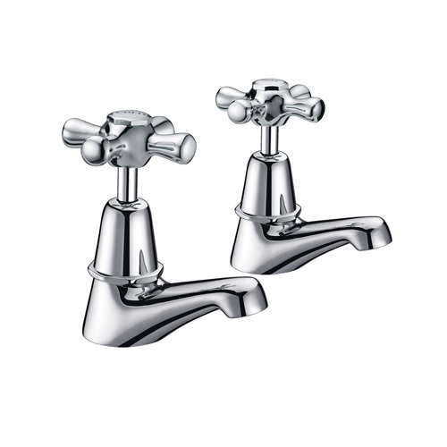 Dual-Handle Classic Chrome Basin Tap