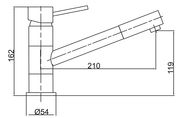 Kitchen Sink Tap Drawing